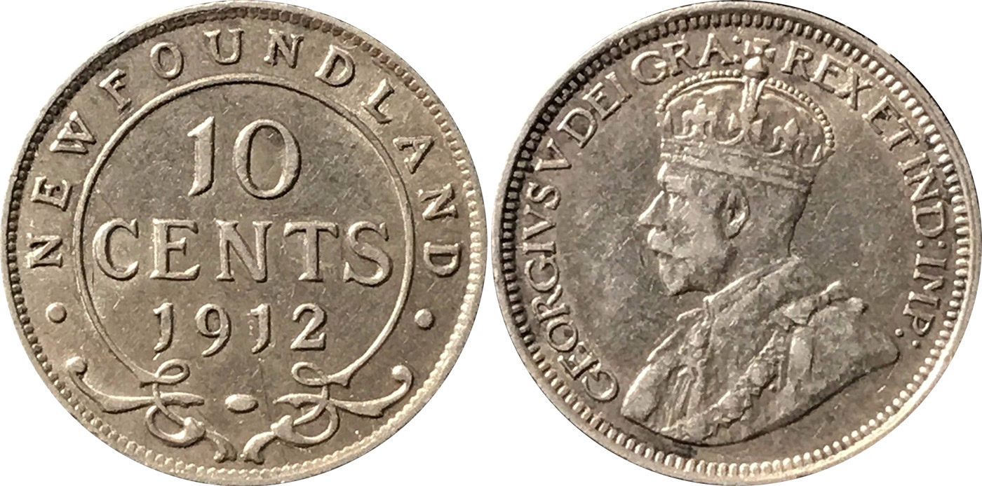 10 cents 1912 - Terre-Neuve