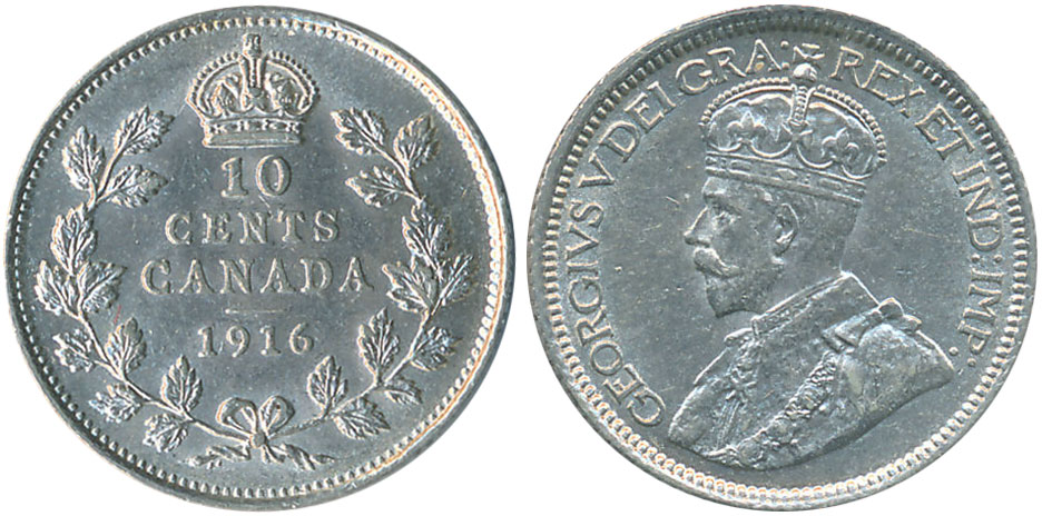 10 cents 1916