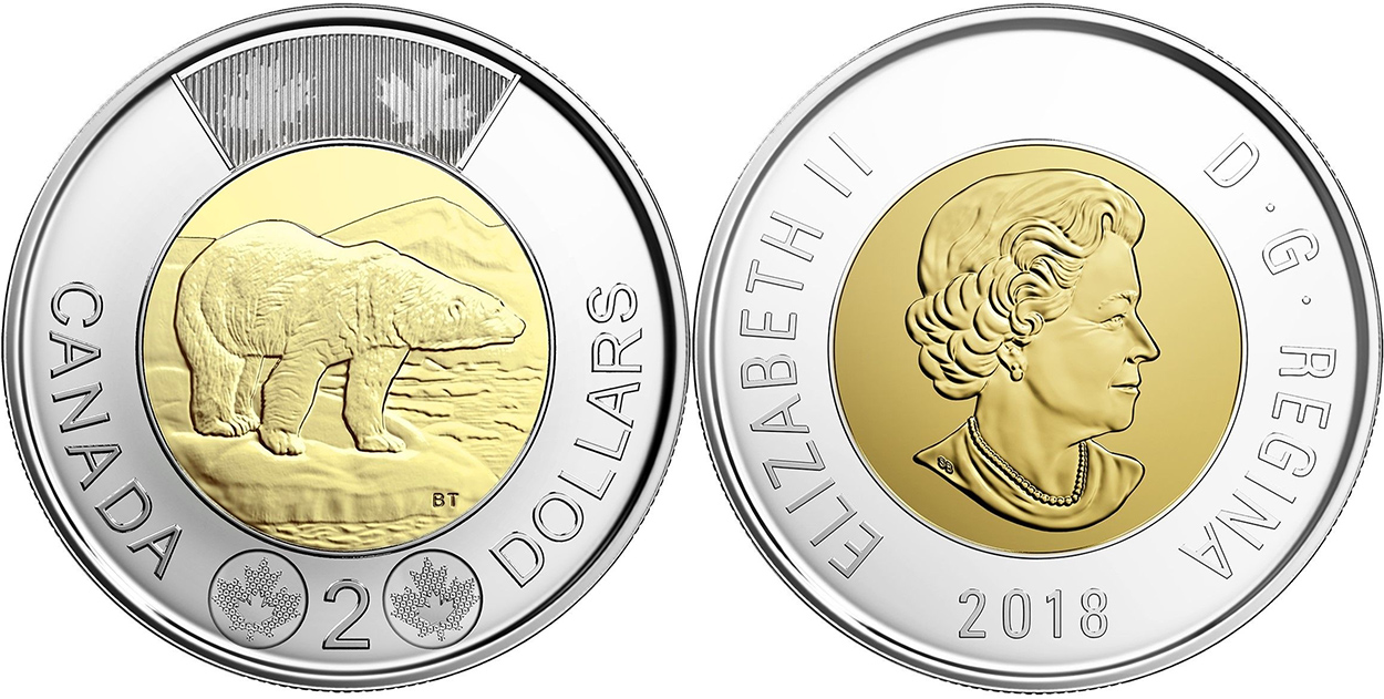 canadian toonie monnaie