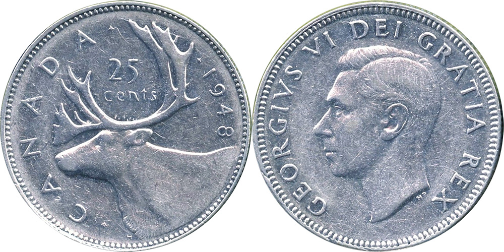25 cents 1948