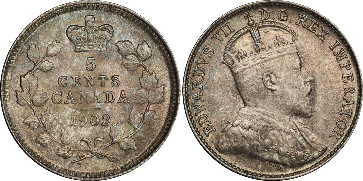 5 cents 1902