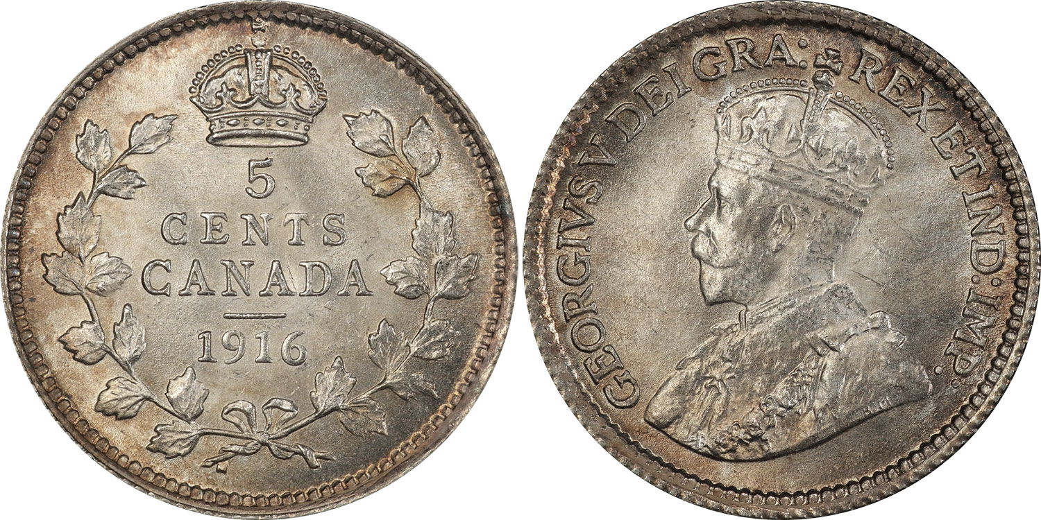 5 cents 1916