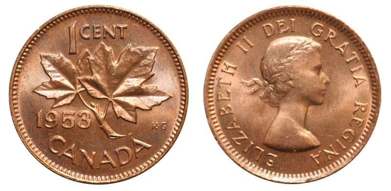 1 cent 1953