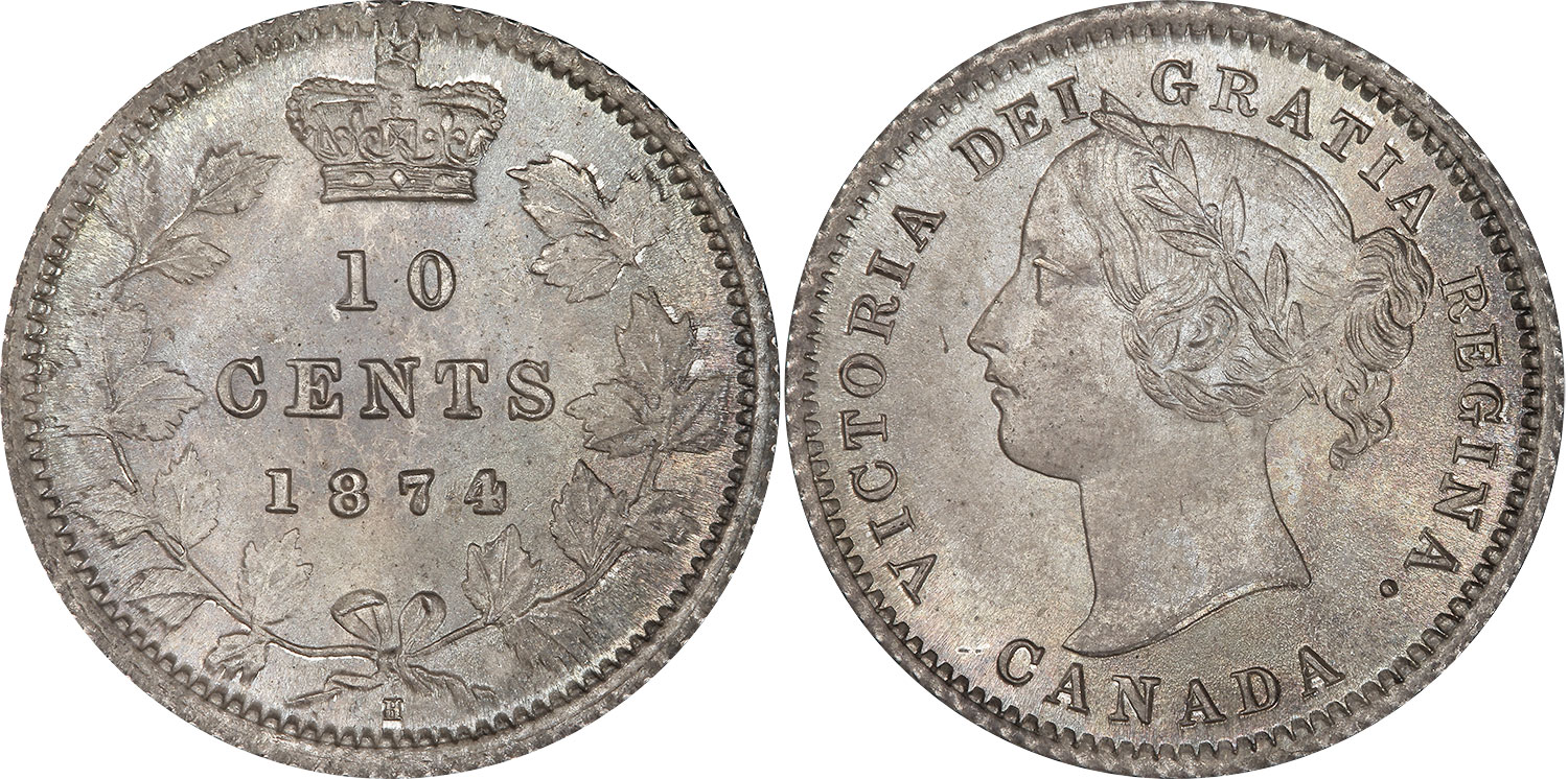 10 cents 1874